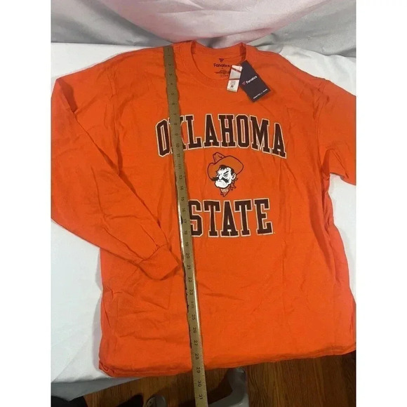 Men's XL Fanatics Orange Oklahoma State Cowboys Long Sleeve T-Shirt NWT - Picture 4 of 6